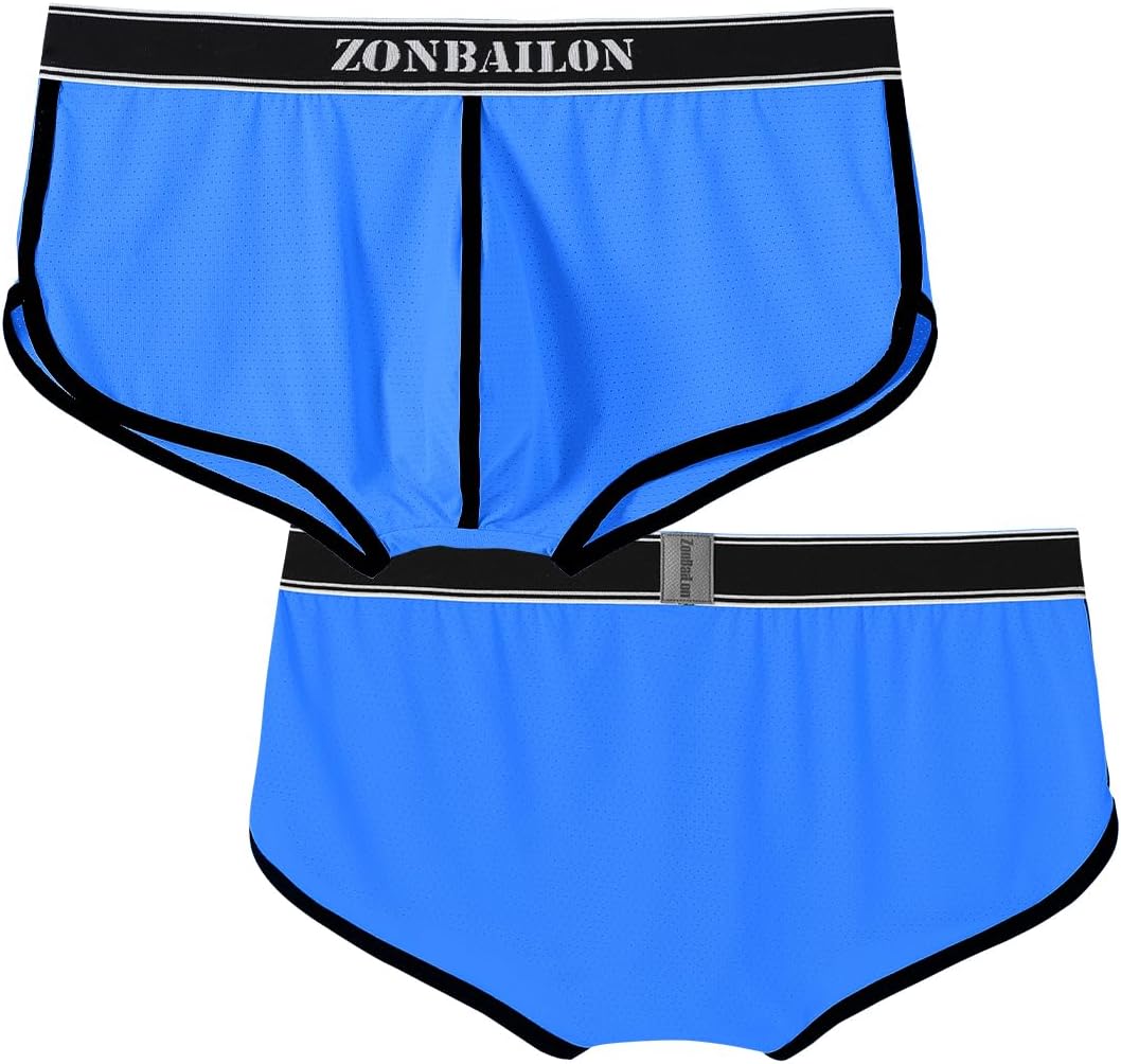 YAHWULAI Sexy, atmungsaktive und hautfreundliche HerrenBoxershorts M 1 Pack:blau, M 1 Pack:blau