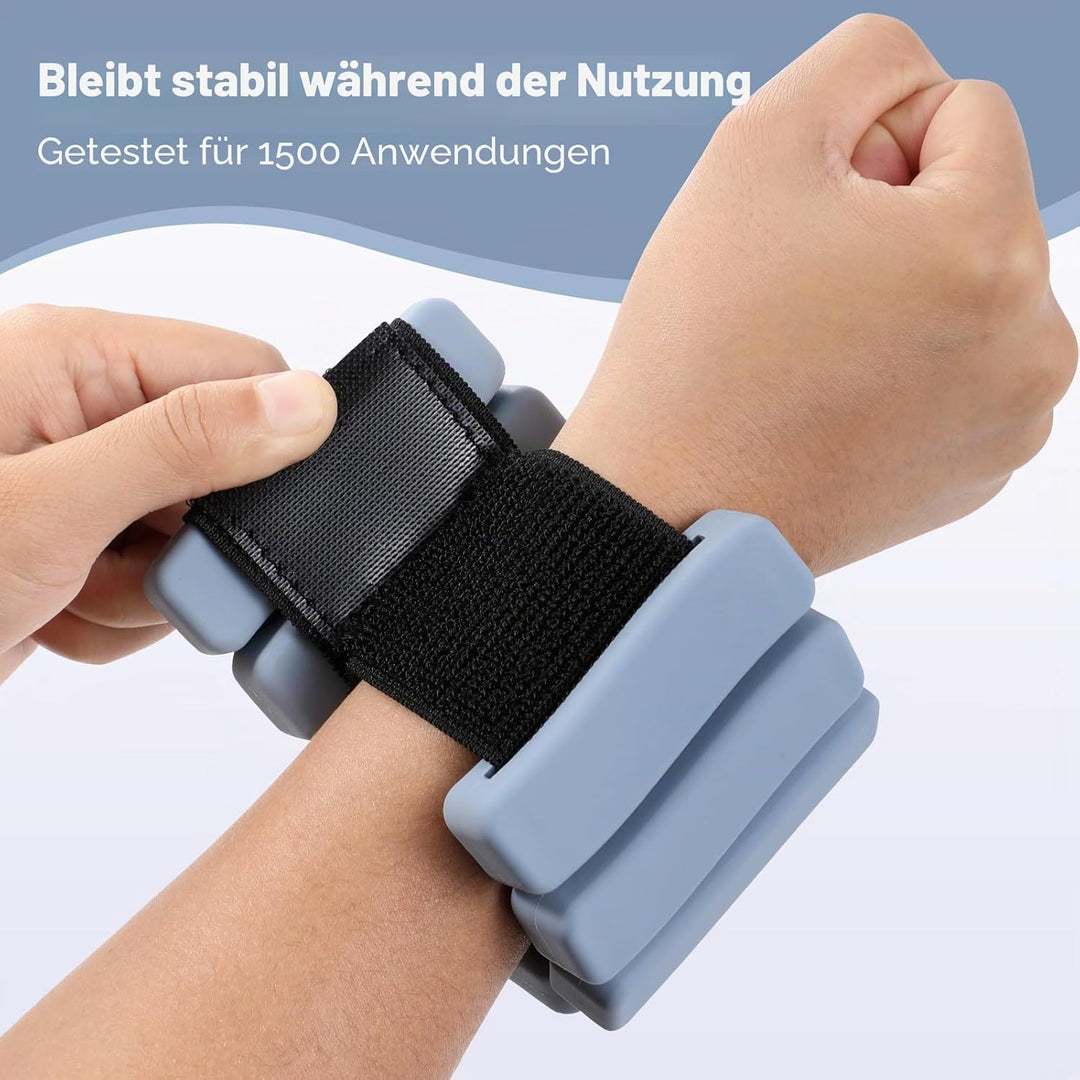 Sportneer tragbare Gewichtsmanschetten – 2er-Set (Jeweils 1 kg) für Damen und Herren, modisches knöc