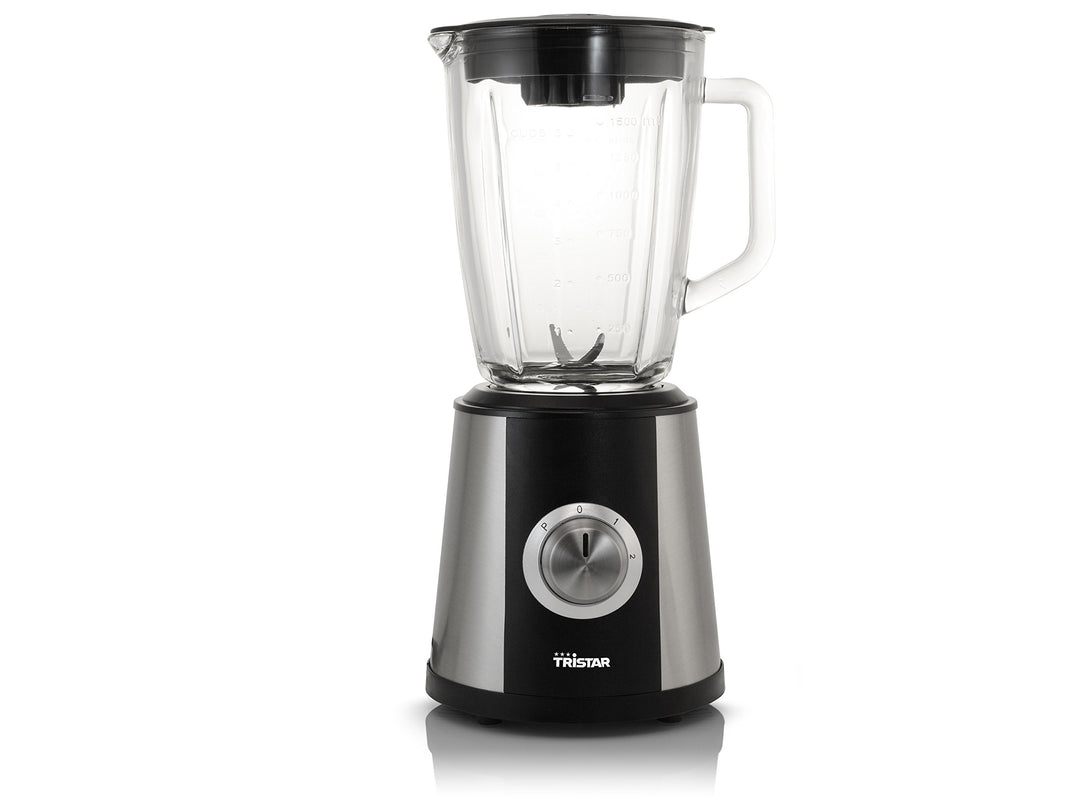 Tristar BL-4430 Blender – Inhalt: 1,5 Liter - Edelstahlgehäuse, Schwarz