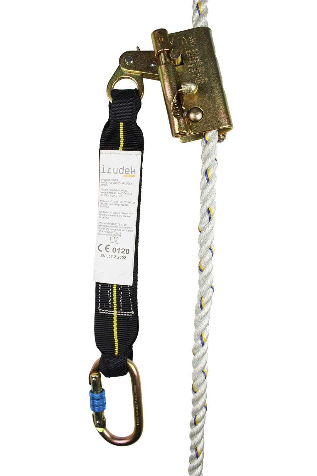 irudek rop-stop Kit – Auffanggerät über Seil, Rop-Stop Kit 10 metros, 10 metros