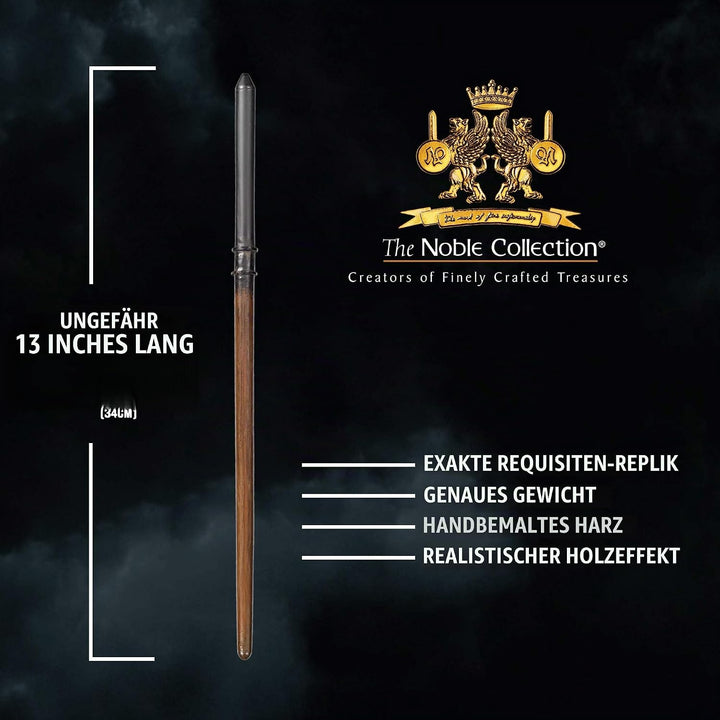 The Noble Collection - Draco Malfoy Wand In A Standard Windowed Box - 13in (34cm) Wizarding World Wa