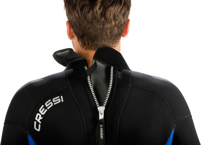 Cressi Castoro Man Monopiece Wetsuit - Taucheranzug Erhältlich in 5 oder 7 mm Neopren, Herren 7 mm S