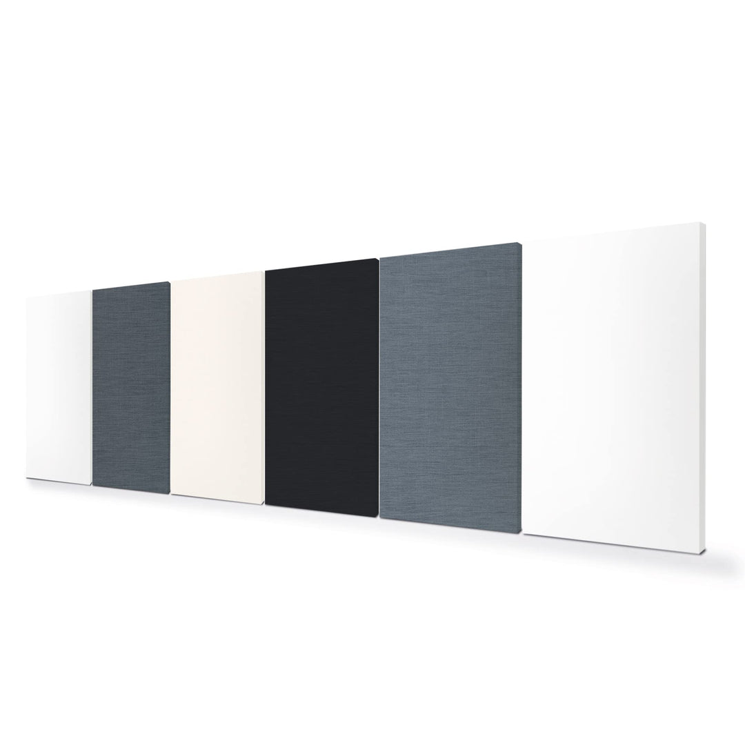 SILENT4® Schallabsorber Wand 6er Set à 114x72x5cm für Räume bis 30m² Akustikbild Akustikpaneele aus