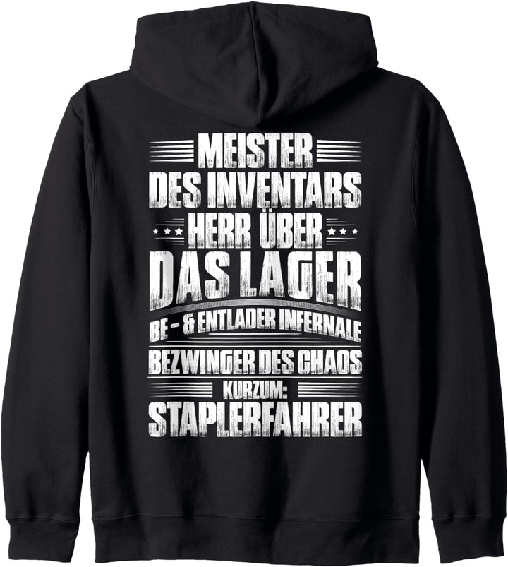 Gabelstaplerfahrer Bezwinger Des Chaos Staplerfahrer Kapuzenjacke