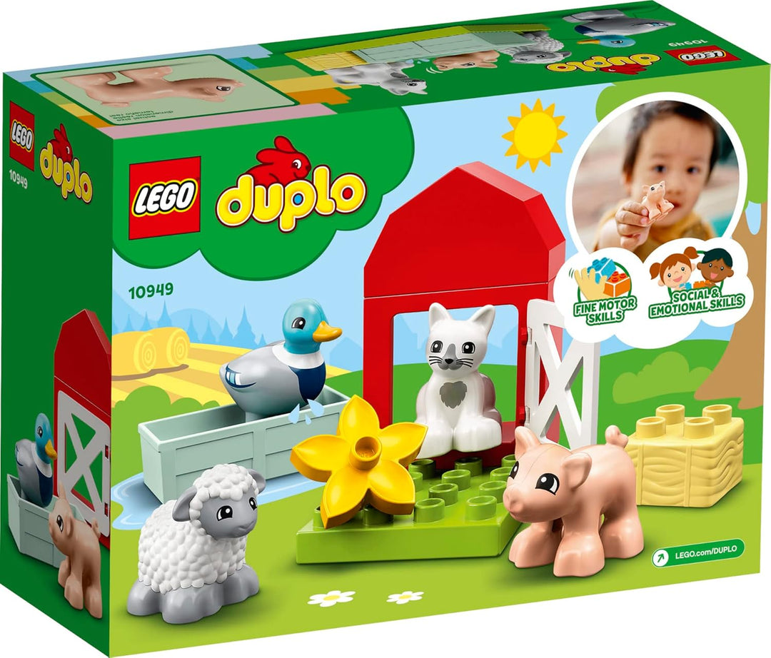 LEGO DUPLO Town Farm Animal Care 10949 Imaginative Build-and-Play Toy for Toddlers; Buildable Farm P