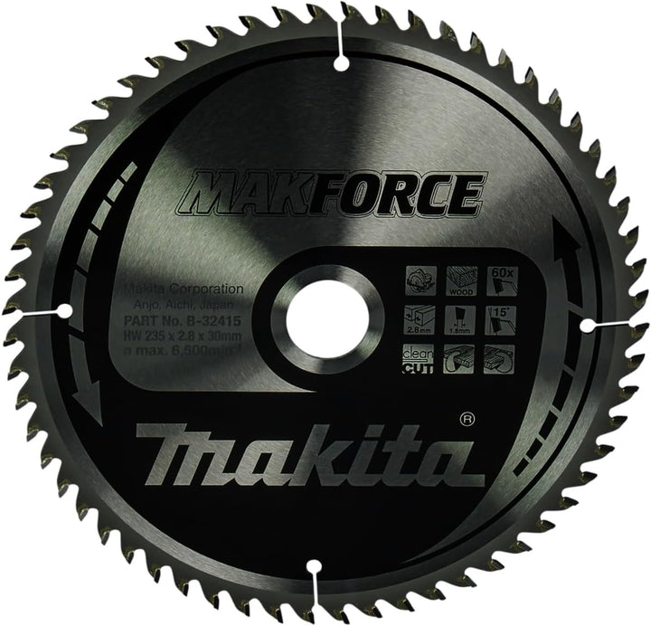 Makita MakForce Saegeblatt, 235 x 30 mm, 60Z, B-32415