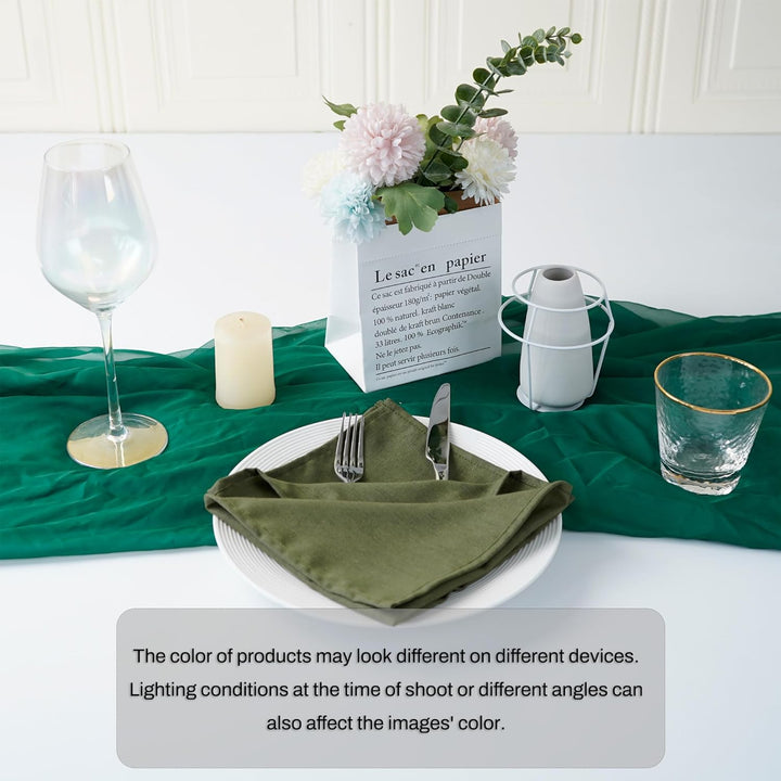 weich Polyester -Leinen gemischt Abendessen Cloth Servietten, 12 Stück (40 x 40 cm), für Veranstaltu