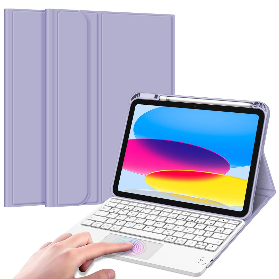 Fintie Tastatur Hülle für iPad 10. Generation 2022, iPad 10 Generation Hülle mit magnetisch Abnehmba