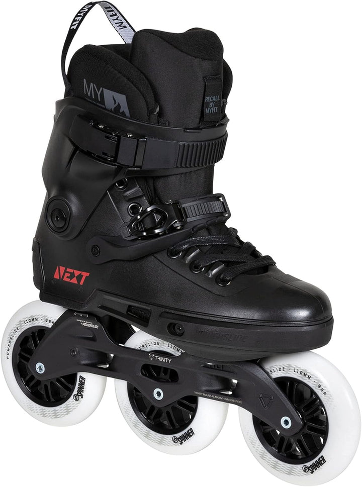 Powerslide Inline Skate Next Core Black 110, für Urban und Fitness, für Damen und Herren Gr. 36-47,