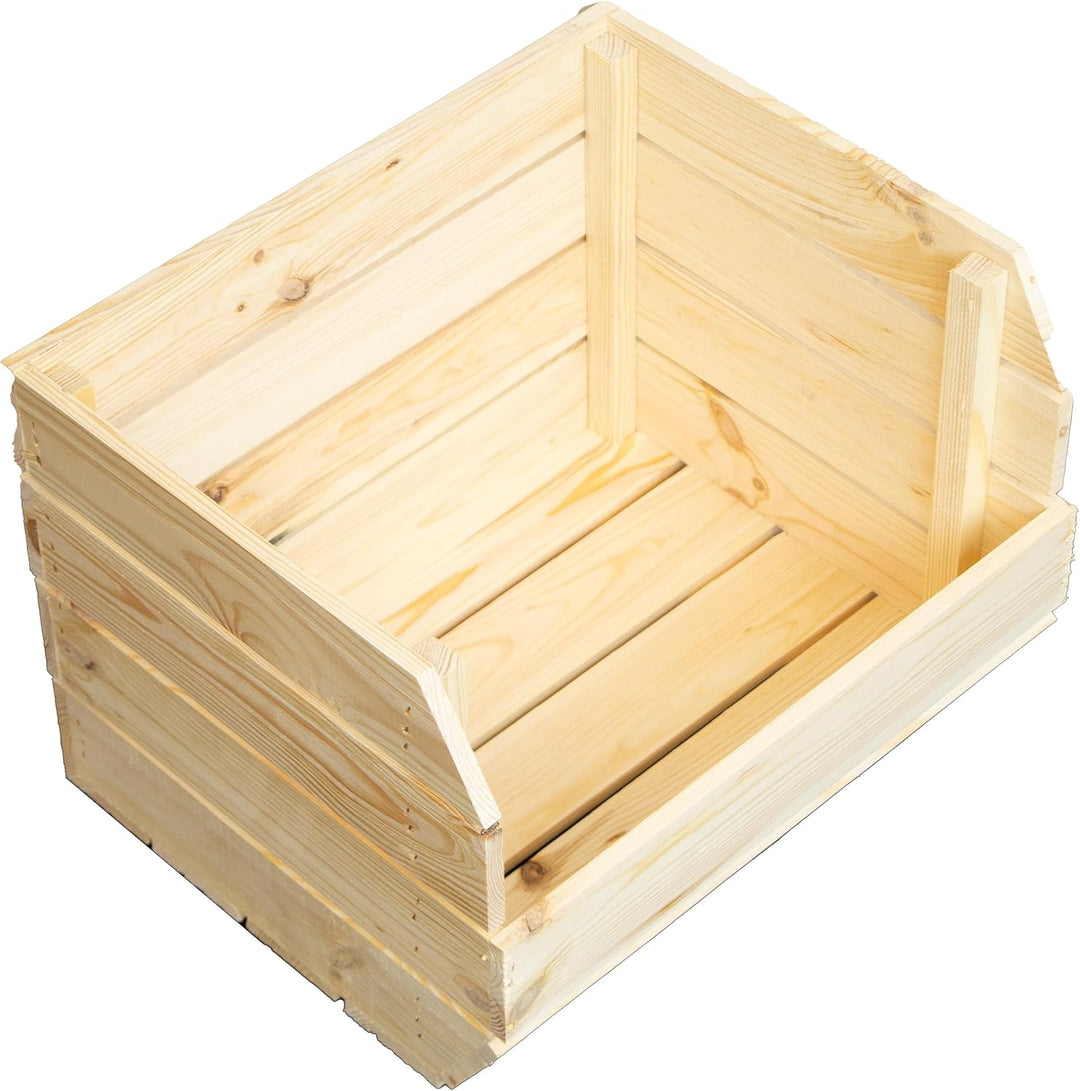 Kistenkolli Altes Land Kartoffelsteige 40x33x30 cm Gemüsekiste Obsthorde Gemüsekorb Kartoffelkiste z