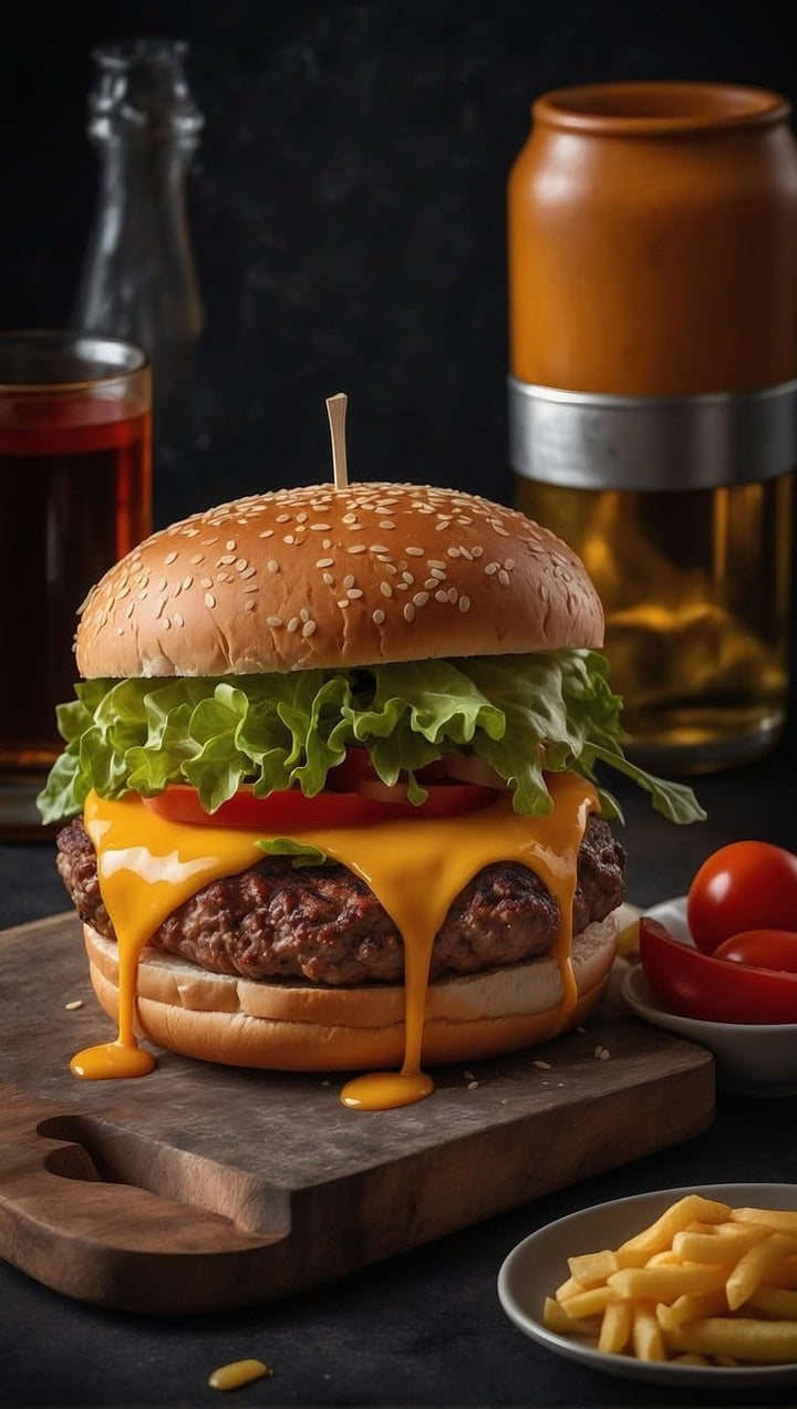 Grillspachtel Set mit Buchenholz und Edelstahl inkl. 20 STK. Burgerpapier - Grill Pfannenwender für