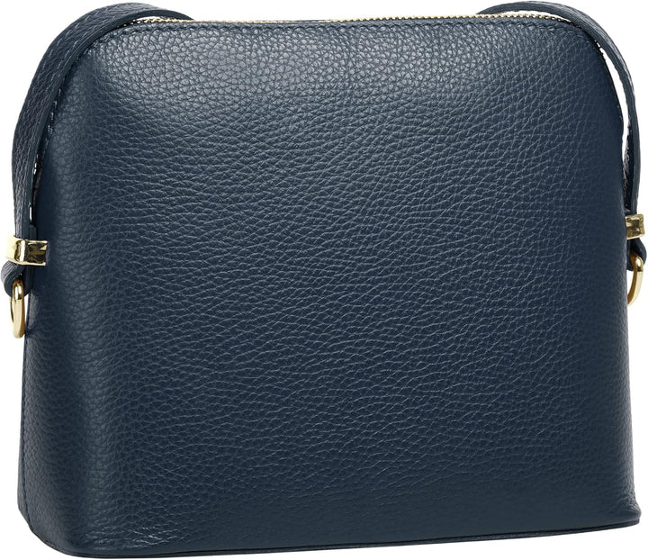 Cluty Umhängetasche Echt Leder Damen | Made in Italy, Smartphonefach, Handtasche aus Leder, Crossbod