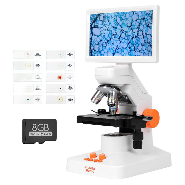 USB Digitales Mikroskop für Kinder Erwachsene, MatataStudio MT3-4 1200x Professionelles Biologisches