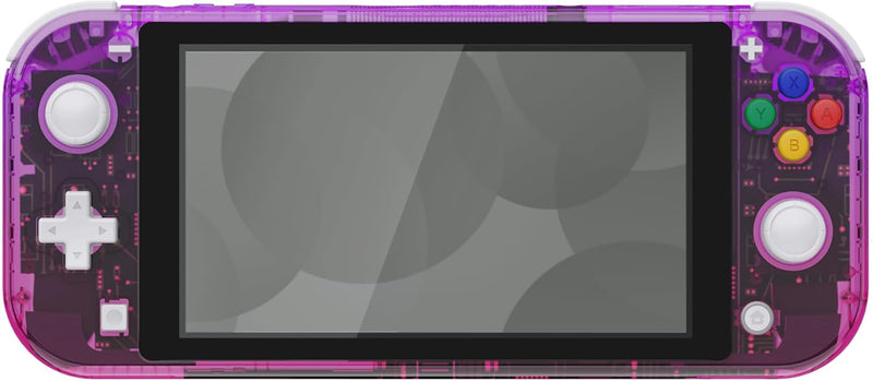 eXtremeRate Full Case Shell für Switch Lite Console, DIY-Ersatz Hülle Gehäuse & Tasten & Schutzfolie