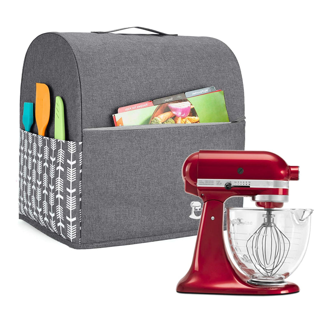 Yarwo Abdeckhaube Kompatibel mit Kitchen Aid Küchenmaschine Zubehör, Schutzhülle mit Oberem Griff fü