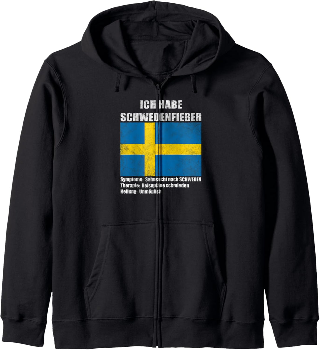 Ich habe Schwedenfieber Schweden Kapuzenjacke