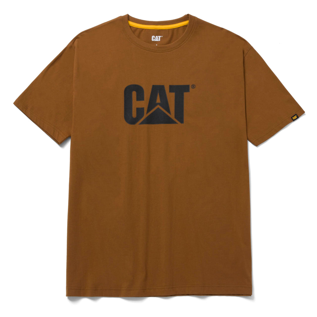 Caterpillar Herren Cat Trademark Raised Logo Short Sleeve T-Shirt M Bronze, M Bronze