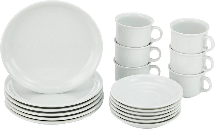 Thomas Kaffee-Set, Porzellan, Weiss, 18 Stück (1er