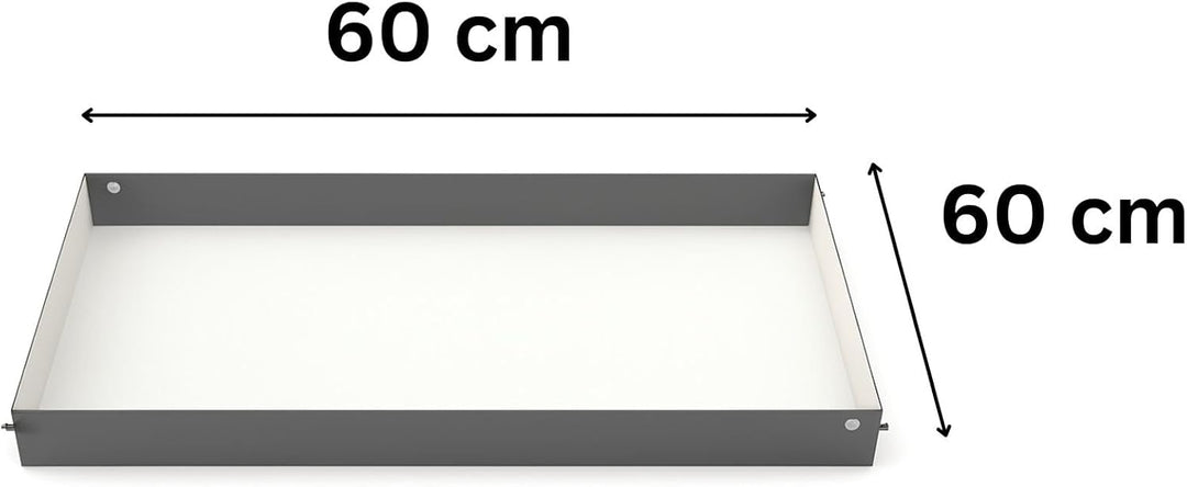 Weedness Secret Jardin Water Tray 60x60 cm für Grow-Box - Plane Folie Auffang Wanne Bewässerung Zube