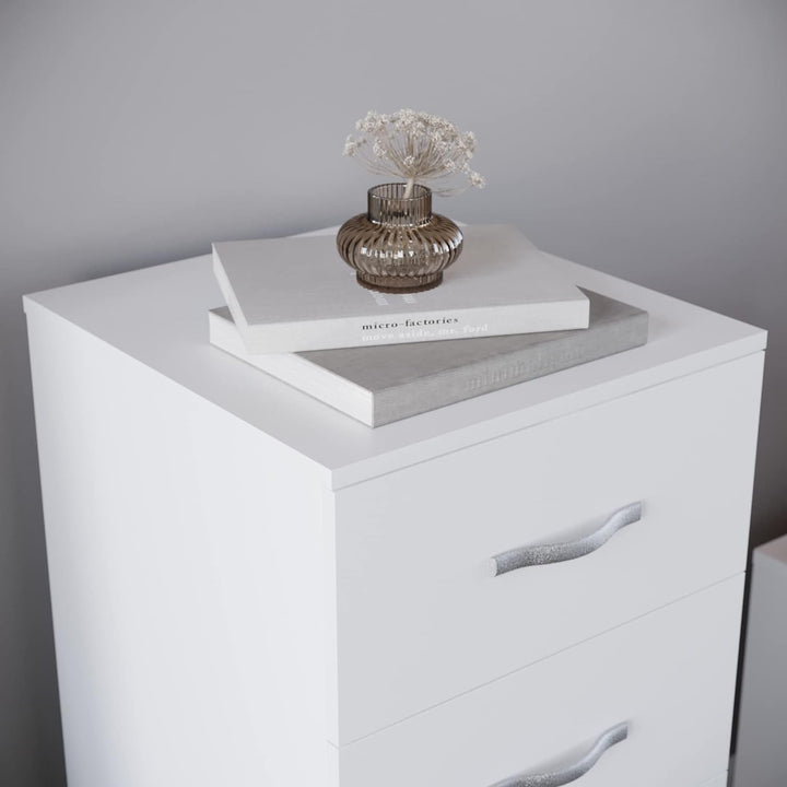 Vida Designs Brust Schmale Kommode, weiss, 36D x 34.5W x 90H centimetres, Weiss