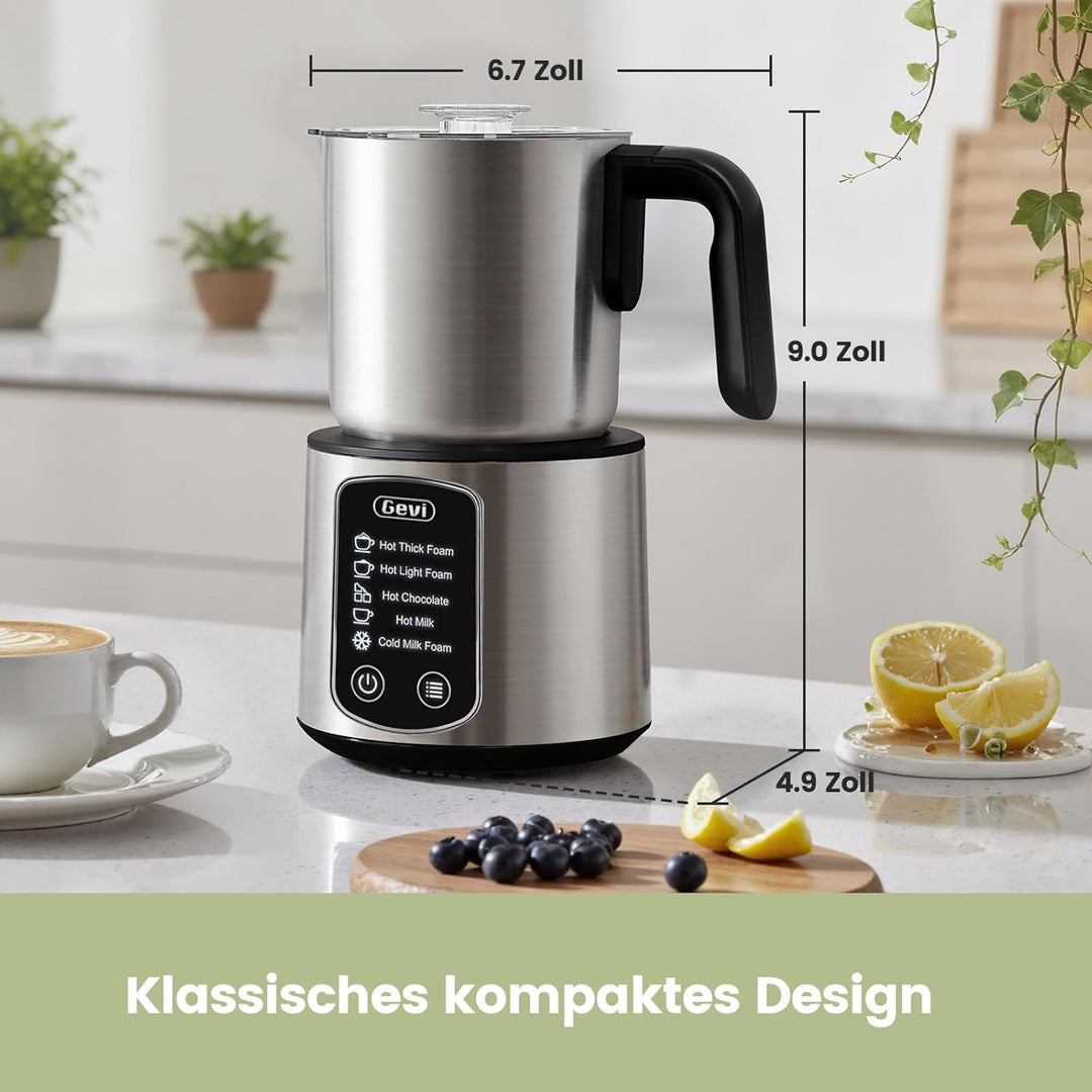 Gevi heisse schokoladenmatte, 5-1-1 milchschaum mit dampfkessel, dampfbad, spezialmilch, 17 unzen /