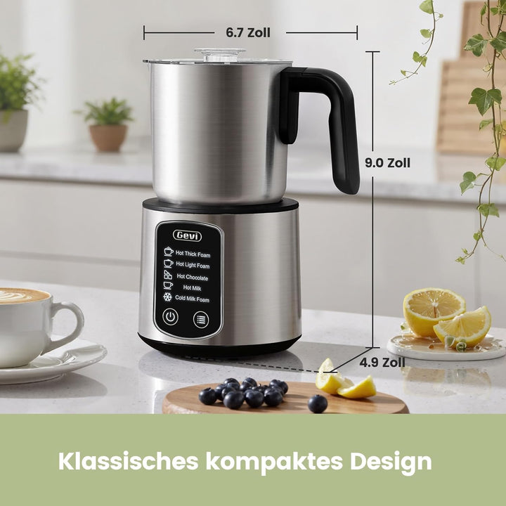 Gevi heisse schokoladenmatte, 5-1-1 milchschaum mit dampfkessel, dampfbad, spezialmilch, 17 unzen /