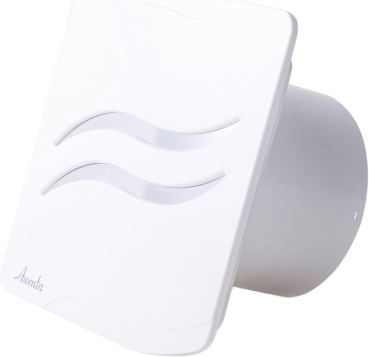 Awenta Kleinraumventilator Wandventilator System Silent S-Line Weiss 100 H mit Nachlauf & Hygrostat
