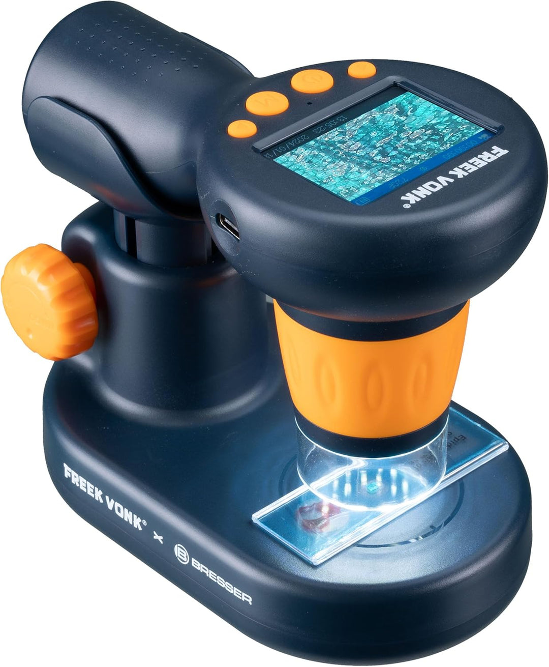 Handmikroskop für Kinder, digital, 600x Vergrösserung, LED-Beleuchtung, Stativ, Foto- und Videoaufna