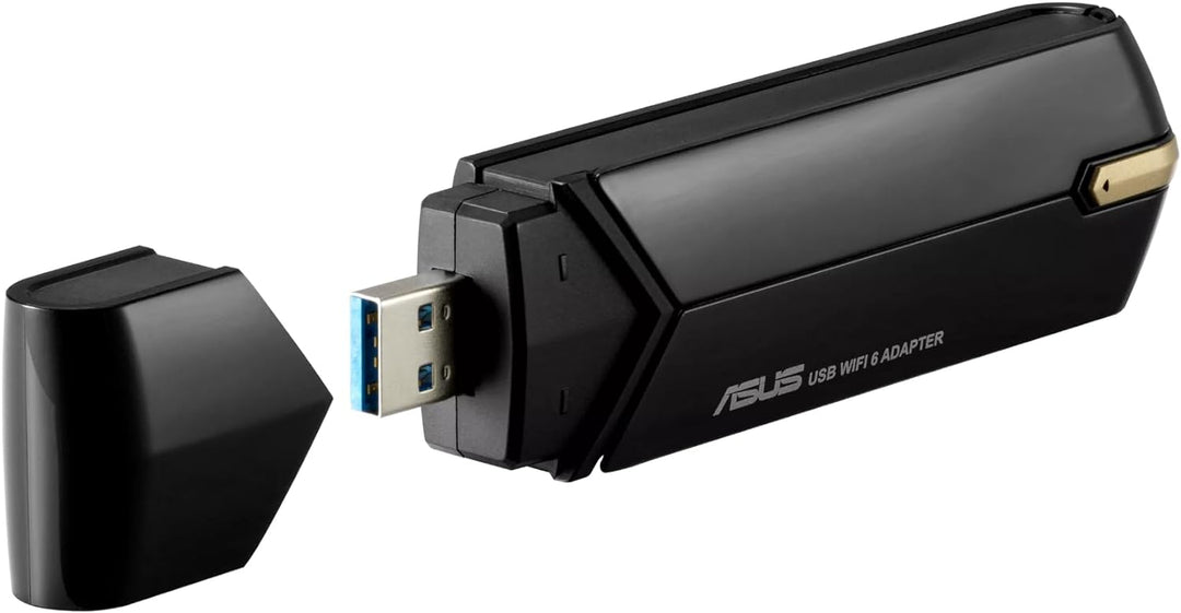 ASUS USB-AX56 Dual-Band AX1800 USB-WLAN-Adapter (WiFi 6, externe Antenne, WPA3-Security, Plug-and-Pl