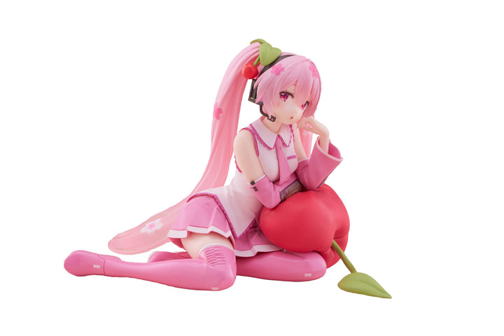 Hatsune Miku PVC Statue Desktop Cute Figure Sakura Miku Cherry Cushion Ver. 13 cm
