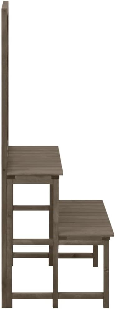 vidaXL Tannenholz Massiv Blumentreppe mit Rankgitter Rankhilfe Spalier Pflanzenregal Blumenständer B