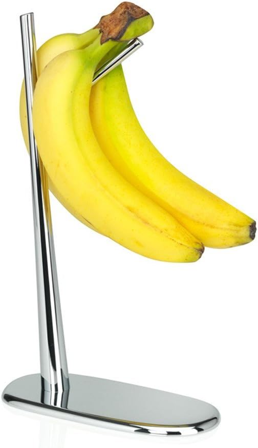 Alessi Bananenhalter Dear Charlie, Edelstahl, Silber, 17.5 x 17.5 x 17 cm