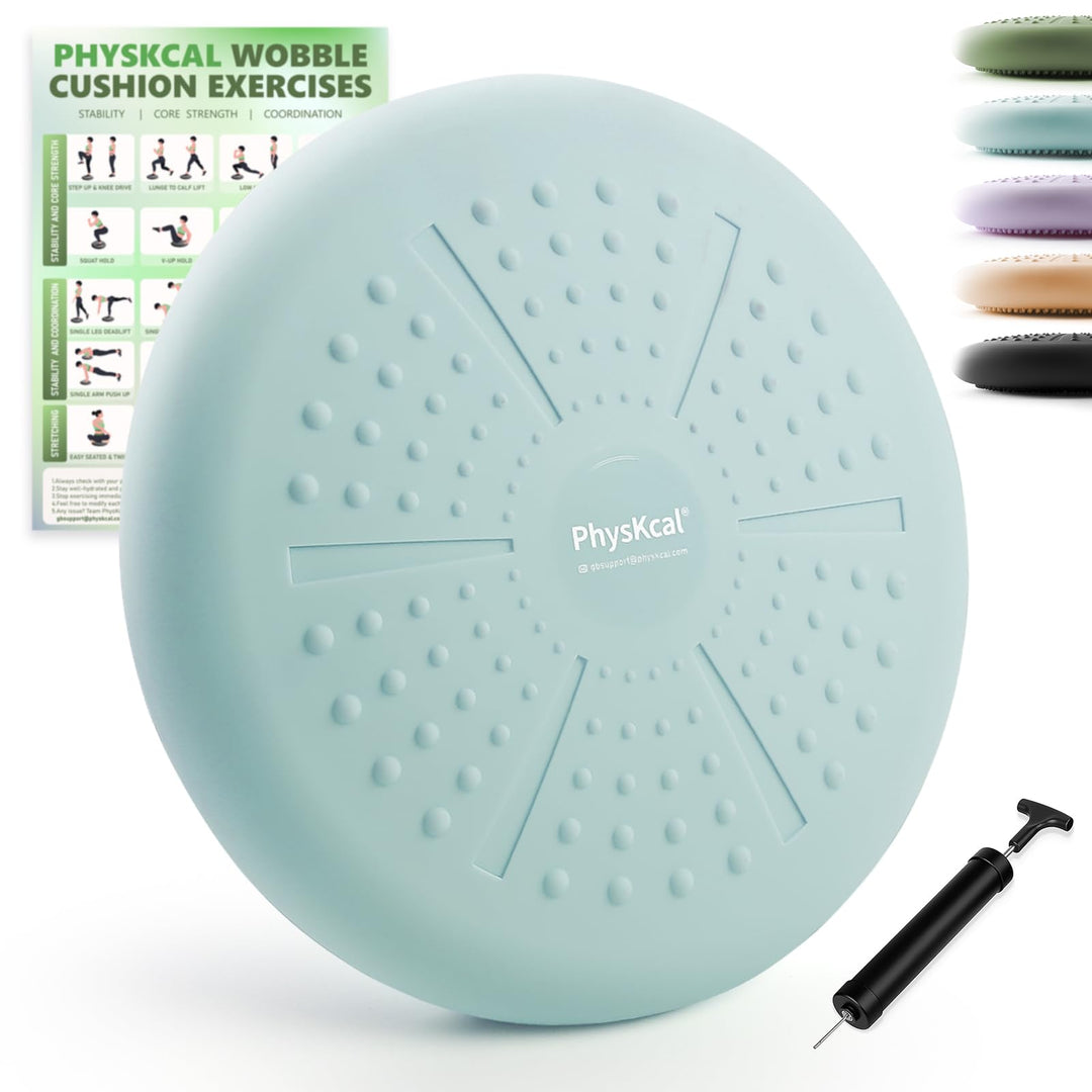 Balance Kissen Mit Pumpe, Comfy-Touch, 33cm Durchmesser, Wackel-Stabilitätskissen für Physiotherapie