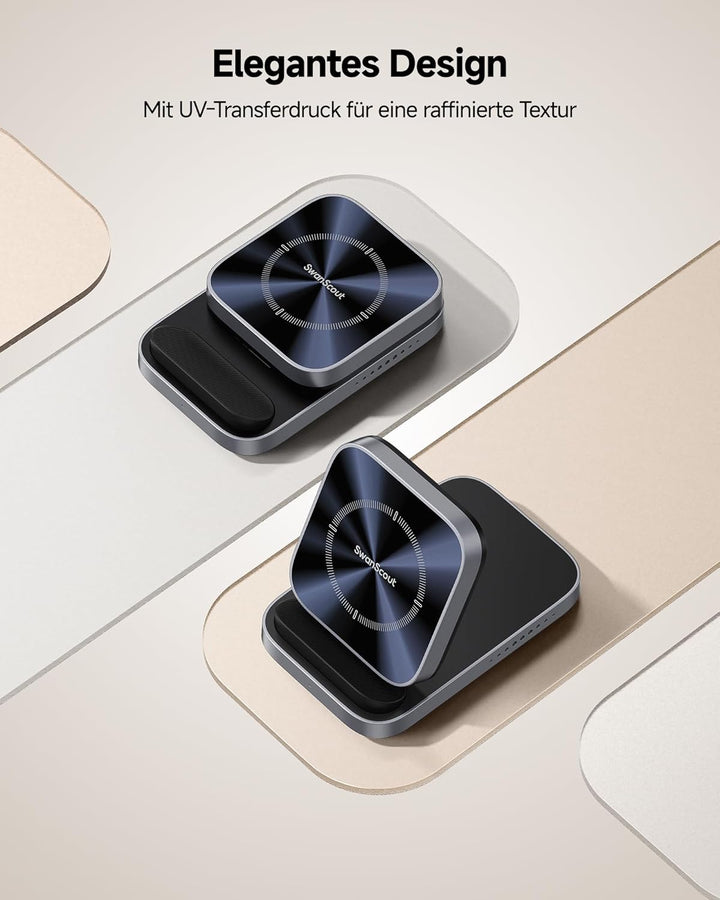 Induktive Ladestation für Samsung Z Flip 7, Faltbare Wireless Charger für Galaxy Z Flip 7/7 FE/6/5/4
