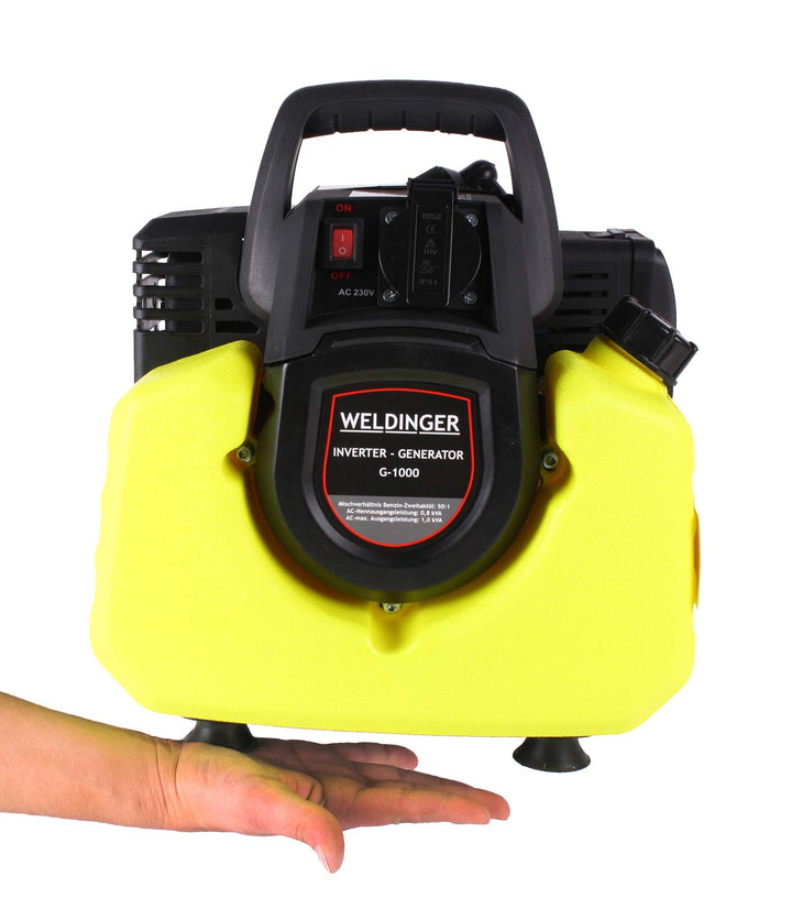 WELDINGER G1000 Generator im Taschenformat 8,5 kg 2-Takt 1000 W