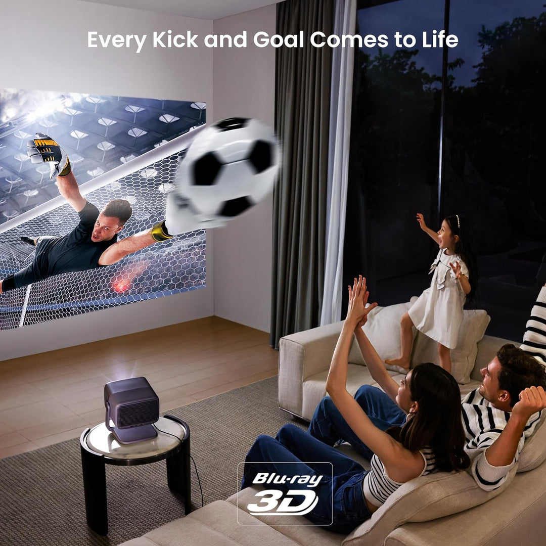 JMGO N1 Ultra Beamer 4K 2200 CVIA Lumen, 3D Beamer Heimkino 180 Zoll, MALC™ Triple Laser Projektor&G