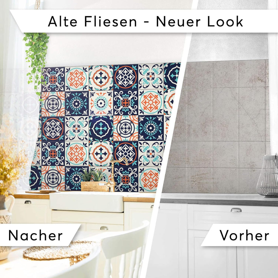 CREATISTO Klebefliesen Stickerfliesen Fliesenfolie - Hochwertige Aufkleber Sticker für Fliesen I Kle