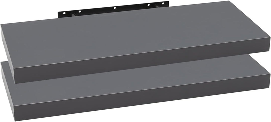 WOLTU 2X Wandregal Wandboard Bücherregal Regale für Deko Wandablagen aus MDF Holz, 2er Set Hängerega