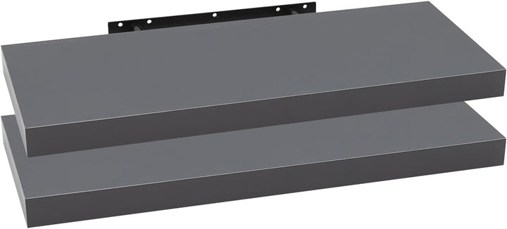 WOLTU 2X Wandregal Wandboard Bücherregal Regale für Deko Wandablagen aus MDF Holz, 2er Set Hängerega