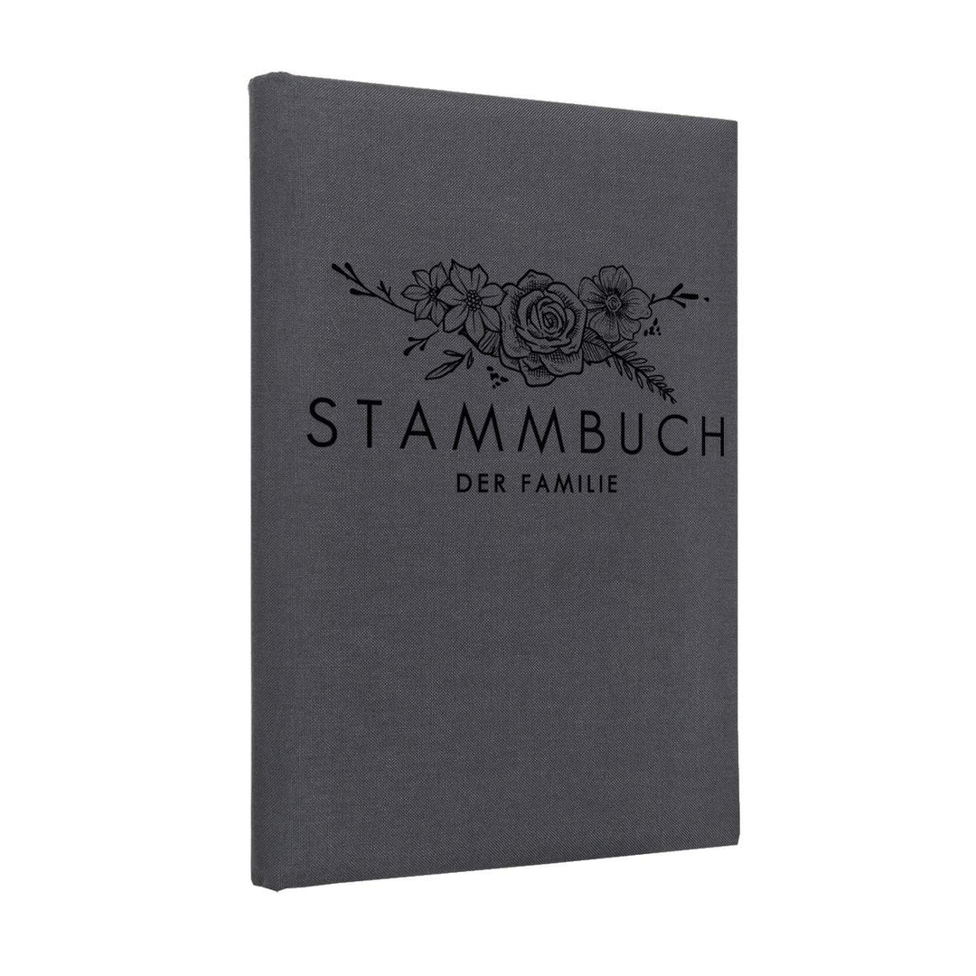 Hochzeitideal, Stammbuch der Familie Serie Boho Leinen dunkelgrau (Motiv6)