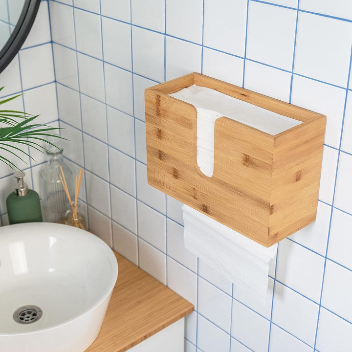 Nature Supplies Papierhandtuchspender aus Holz - Papierhandtuchhalter Mit Wandhalterung oder bei Tis