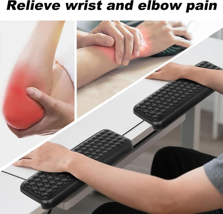Armauflage Schreibtisch,2 Stück L-förmige Schreibtisch Handgelenk Ellenbogenstütze,Ergonomische Anti