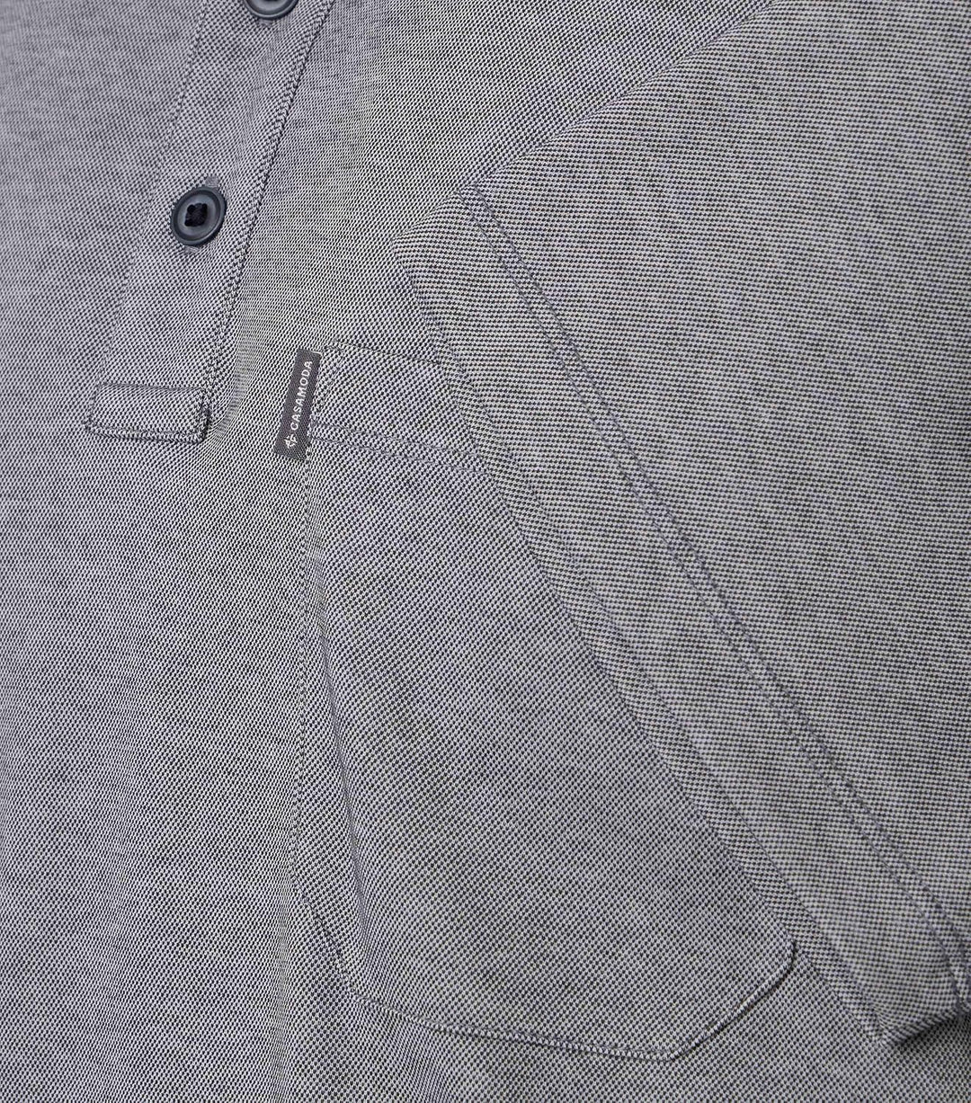 CASAMODA Polo-Shirt Uni S Grau, S Grau