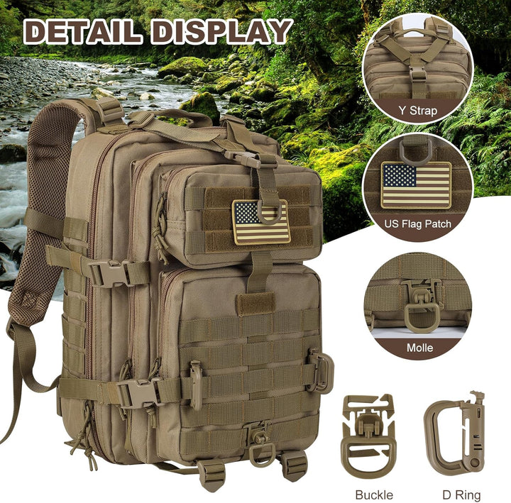 Militär Taktischer Rucksack US Cooper Rucksack Armee Assault Pack 3 Tage Bug Out Go Bag Trekking Wan