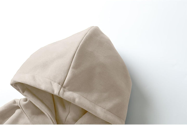 Herren-Kapuzenpullover, Kontrastfarbe, Patchwork, grosse Taschen S 23wy661beige, S 23wy661beige