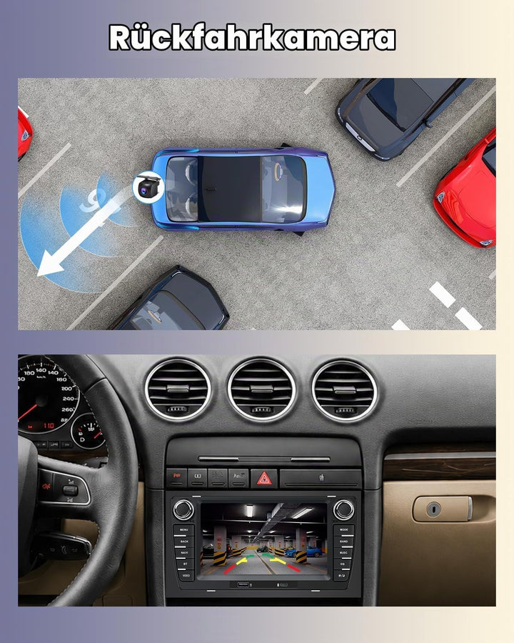 Autoradio für Audi A4 B6 S4 RS4 (2001-2008) / Seat Exeo (2008–2013) mit 7 Zoll Bildschirm Wireless C