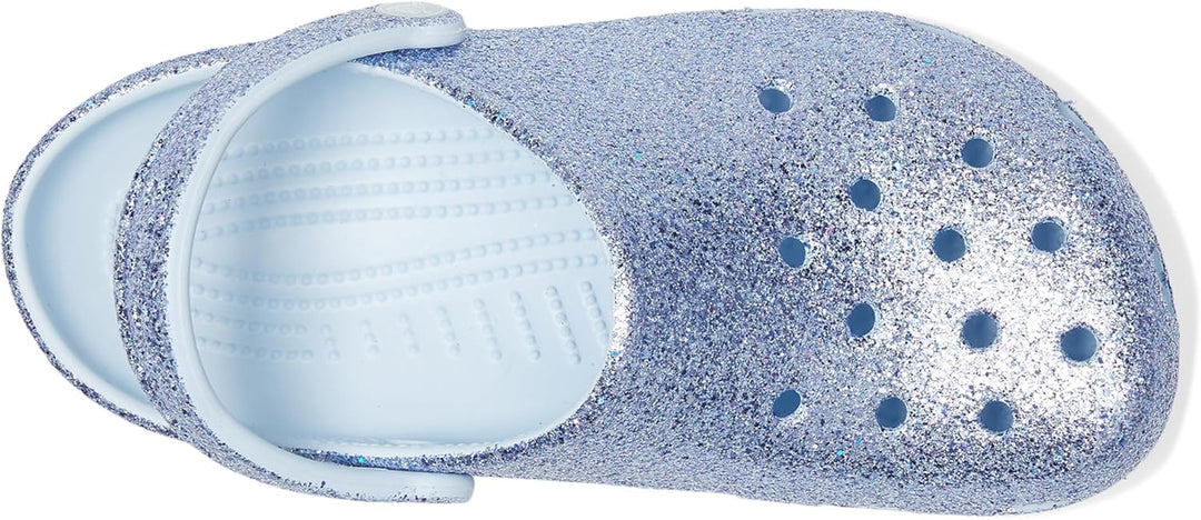 Crocs Unisex Crocband Clogs 30 EU Blue Frost Glitter, 30 EU Blue Frost Glitter