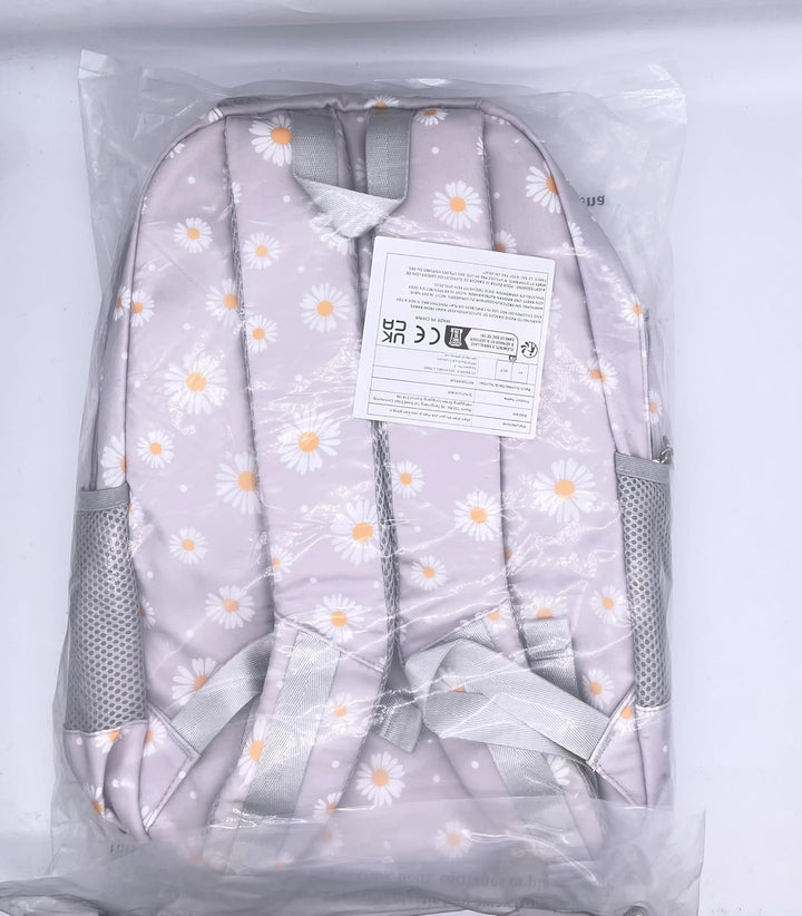 Schulrucksack Mädchen Teenager Damen Schultasche Canvas Schulranzen Set Blumen Rucksack für Mädchen