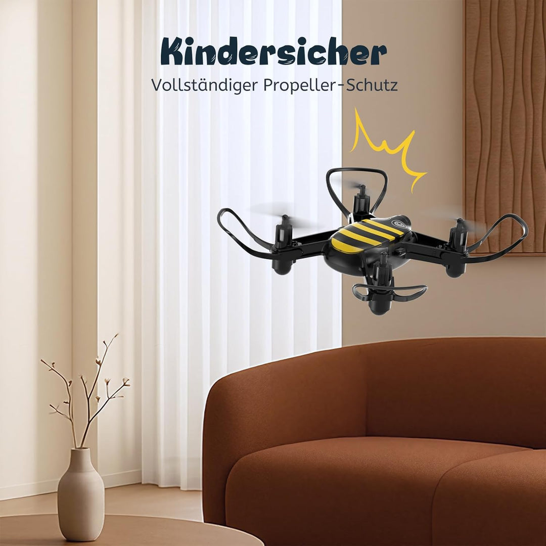 Loolinn | Drohne als Geschenk für Kinder - Lustiges Design, Leicht zu fliegen, kindersicher, 360°-st