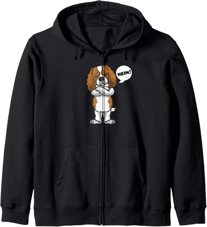 Sturer Cavalier King Charles Spaniel Hund lustig Hundefan Kapuzenjacke